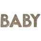 Preview: Geflochtene Buchstaben BABY